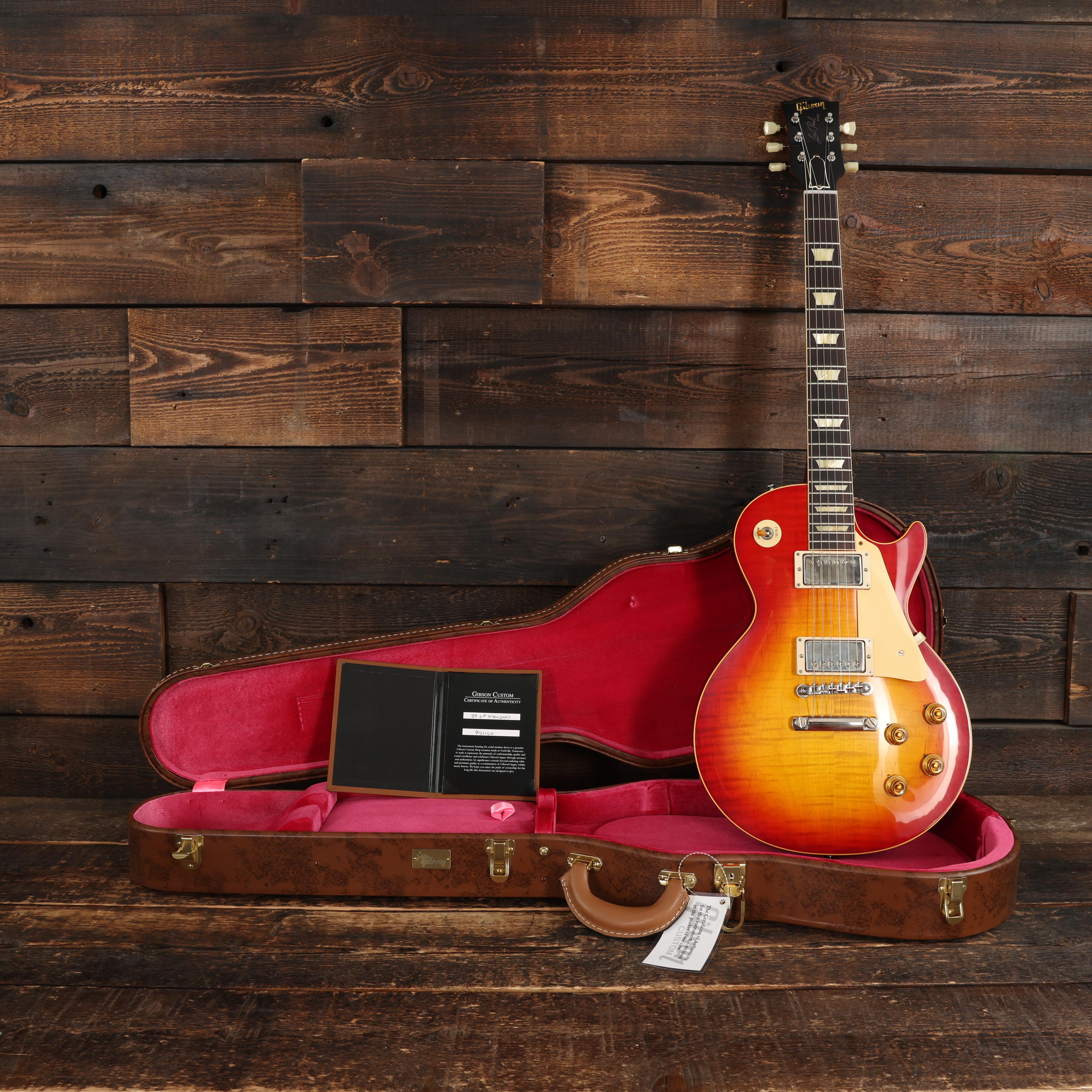 ギター Gibson Custom Shop 1959 Les Paul Gibson Custom Shop 1959 Les Paul Standard Reissue VOS in Washed